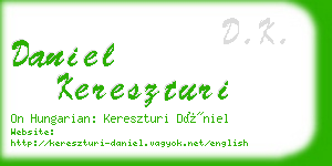 daniel kereszturi business card